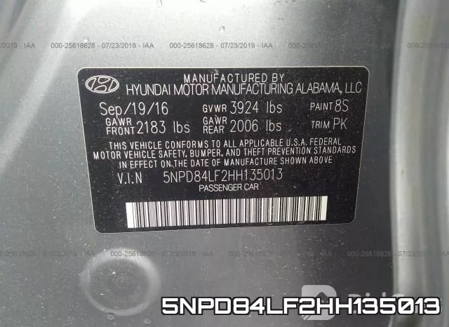 5NPD84LF2HH135013 фото 10