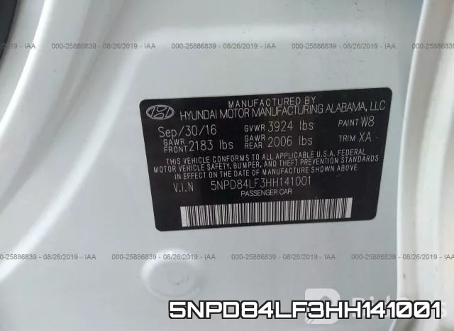 5NPD84LF3HH141001 фото 10