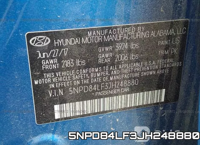 5NPD84LF3JH248880 фото 9