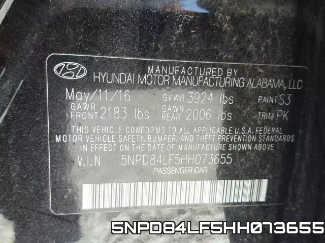 5NPD84LF5HH073655 фото 2