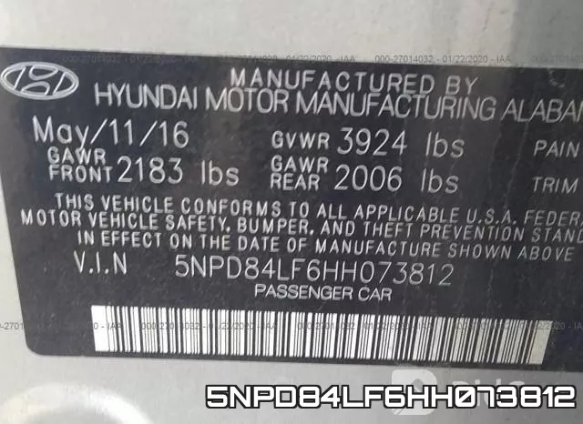 5NPD84LF6HH073812 фото 10
