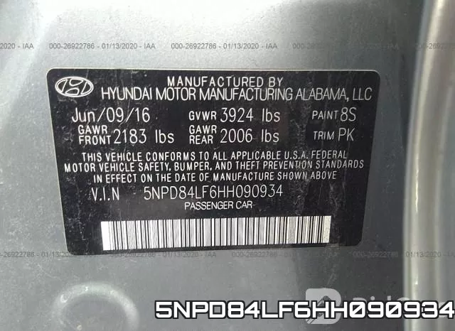 5NPD84LF6HH090934 фото 10