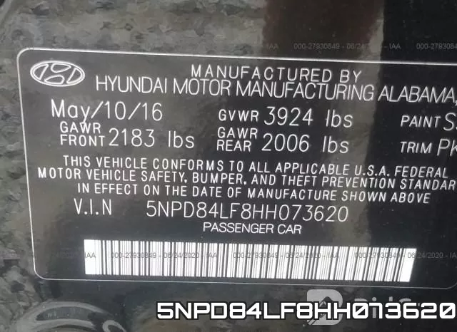 5NPD84LF8HH073620 фото 9