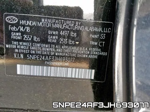 5NPE24AF3JH693077 фото 2