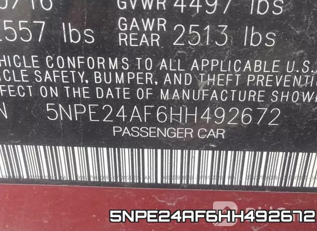 5NPE24AF6HH492672 фото 10