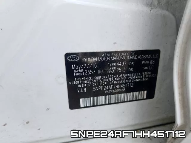5NPE24AF7HH451712 фото 2
