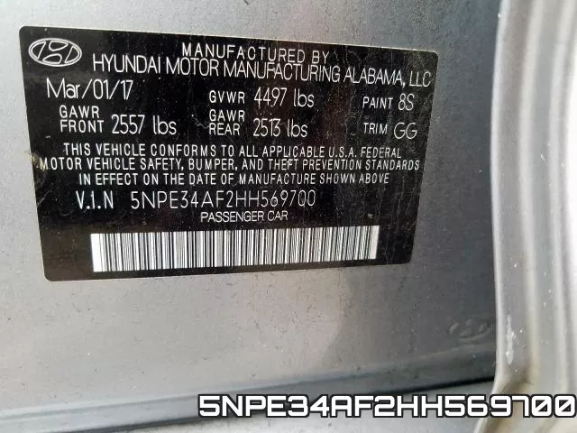 5NPE34AF2HH569700 фото 2