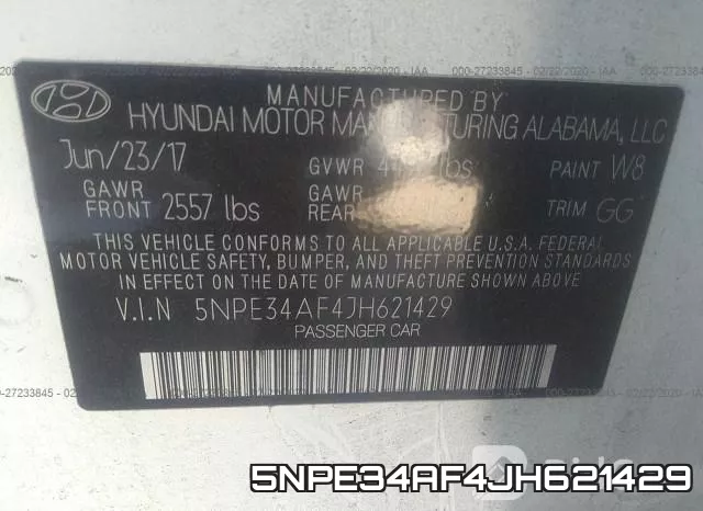 5NPE34AF4JH621429 фото 10