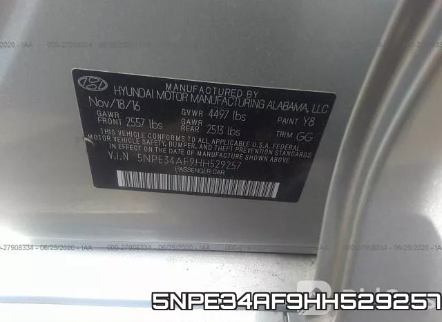 5NPE34AF9HH529257 фото 10