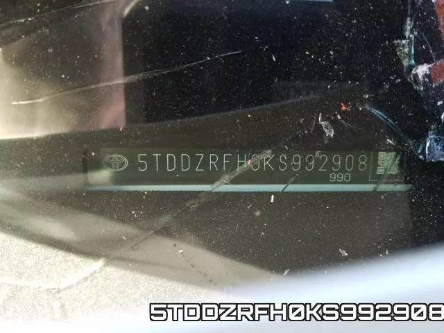 5TDDZRFH0KS992908 фото 2