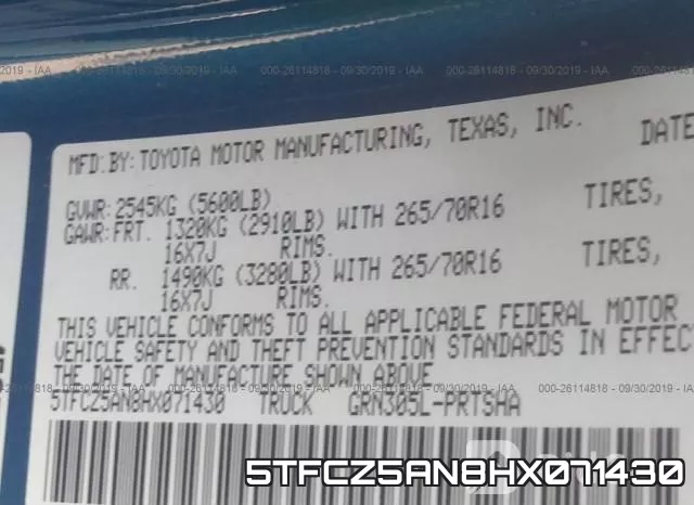 5TFCZ5AN8HX071430 фото 10