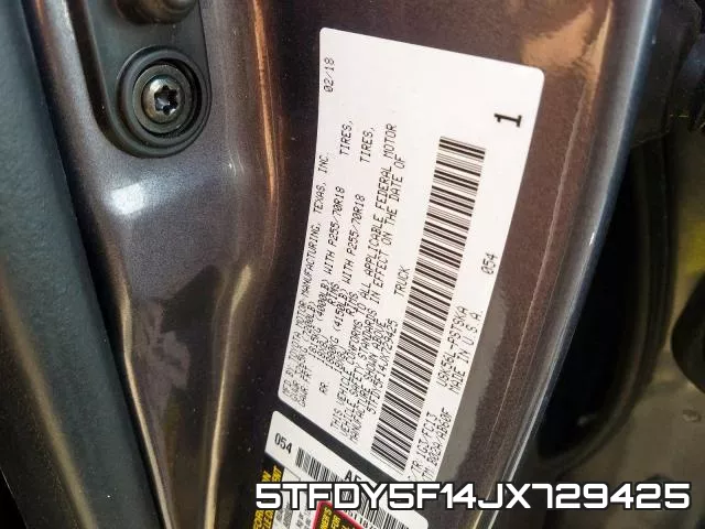 5TFDY5F14JX729425 фото 2