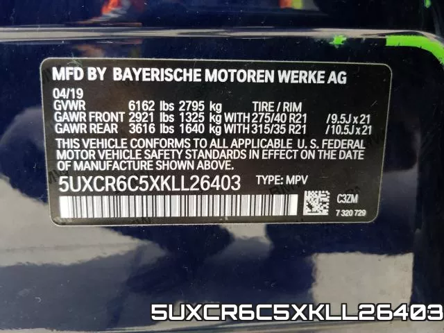 5UXCR6C5XKLL26403 фото 2