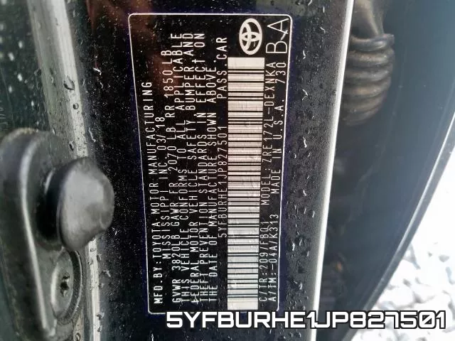 5YFBURHE1JP827501 фото 2