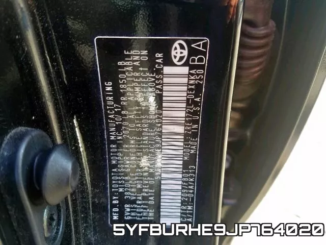 5YFBURHE9JP764020 фото 2