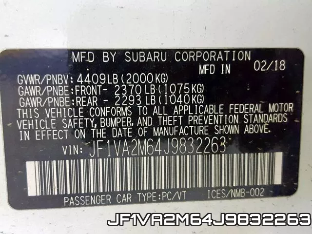 JF1VA2M64J9832263 фото 2