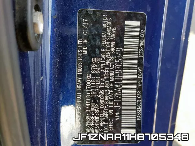 JF1ZNAA11H8705348 фото 2