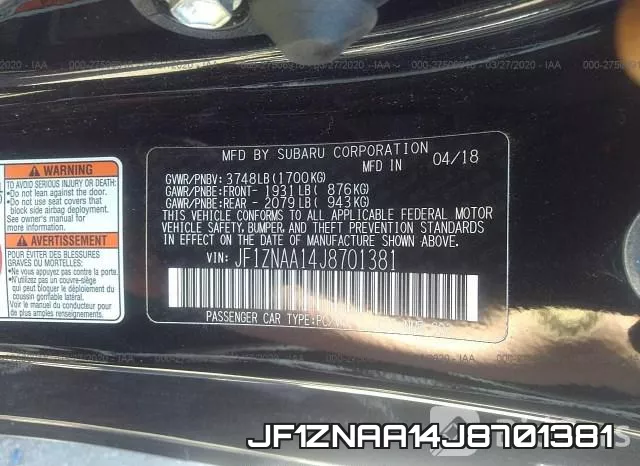 JF1ZNAA14J8701381 фото 10
