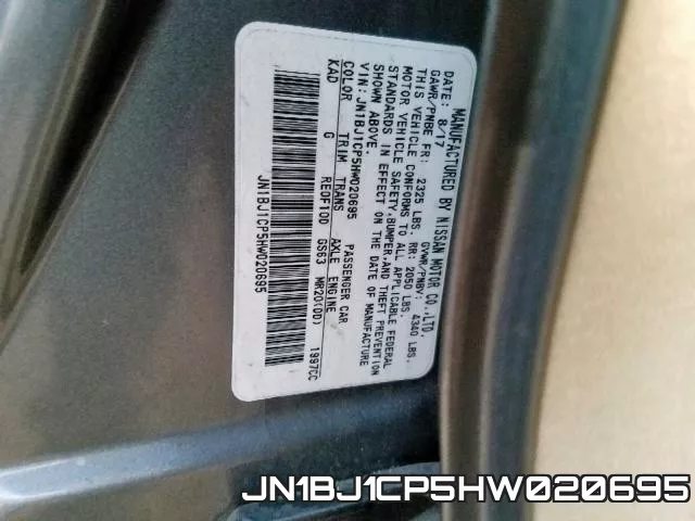 JN1BJ1CP5HW020695 фото 2