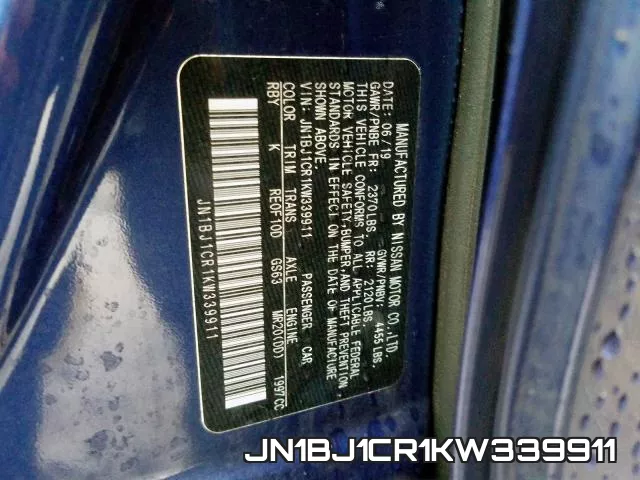 JN1BJ1CR1KW339911 фото 2