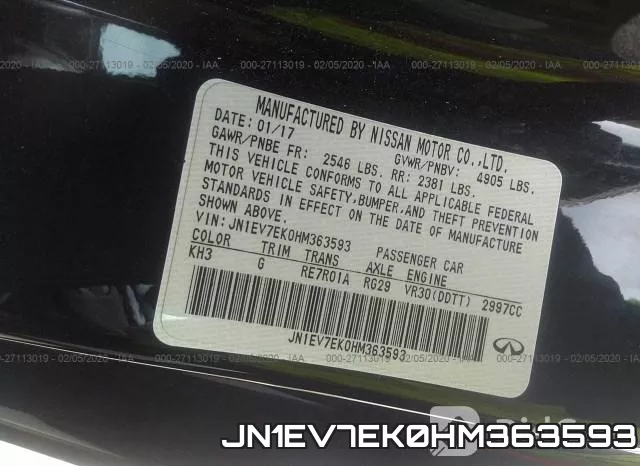 JN1EV7EK0HM363593 фото 10