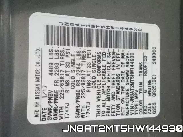 JN8AT2MT5HW144930 фото 2