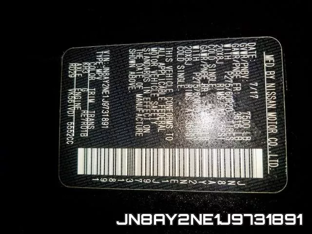 JN8AY2NE1J9731891 фото 2