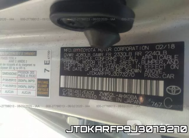 JTDKARFP9J3073270 фото 10