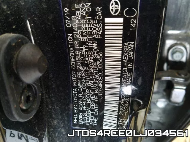 JTDS4RCE0LJ034561 фото 2