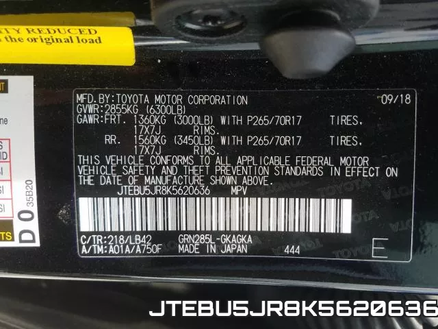 JTEBU5JR8K5620636 фото 2