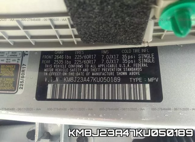 KM8J23A47KU050189 фото 10