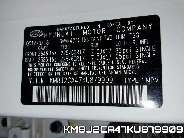 KM8J2CA47KU879909 фото 2