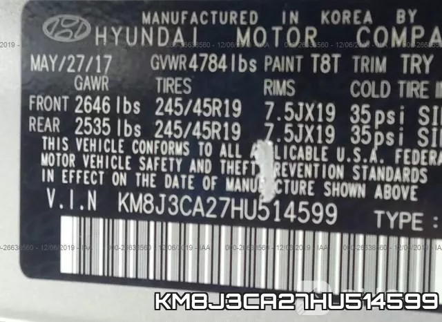 KM8J3CA27HU514599 фото 9