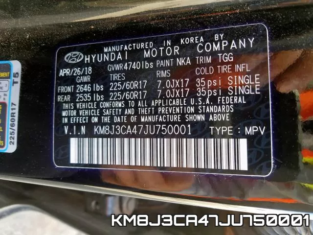 KM8J3CA47JU750001 фото 2
