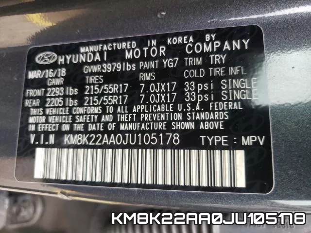 KM8K22AA0JU105178 фото 2