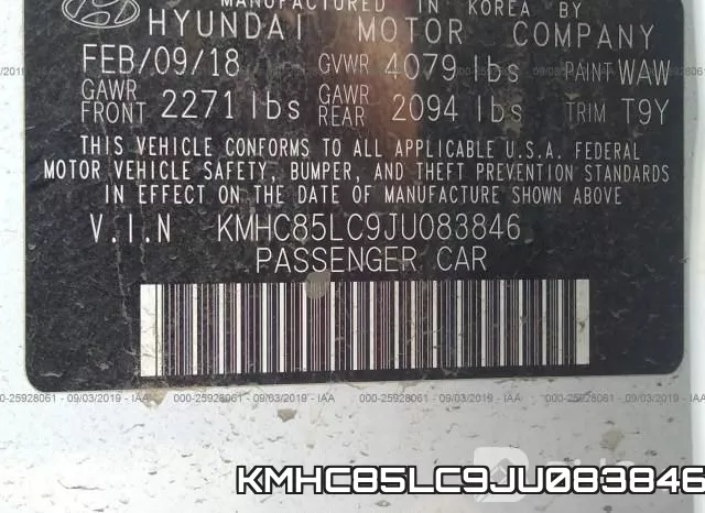 KMHC85LC9JU083846 фото 10