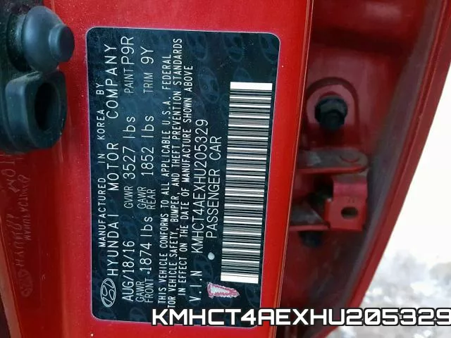 KMHCT4AEXHU205329 фото 2