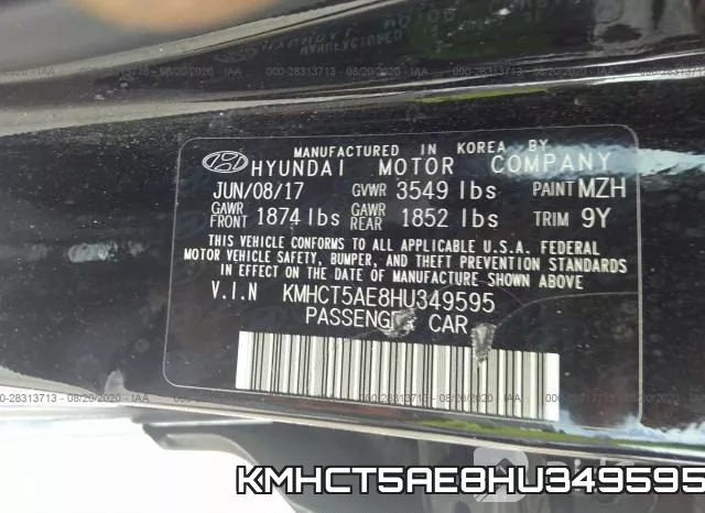 KMHCT5AE8HU349595 фото 10