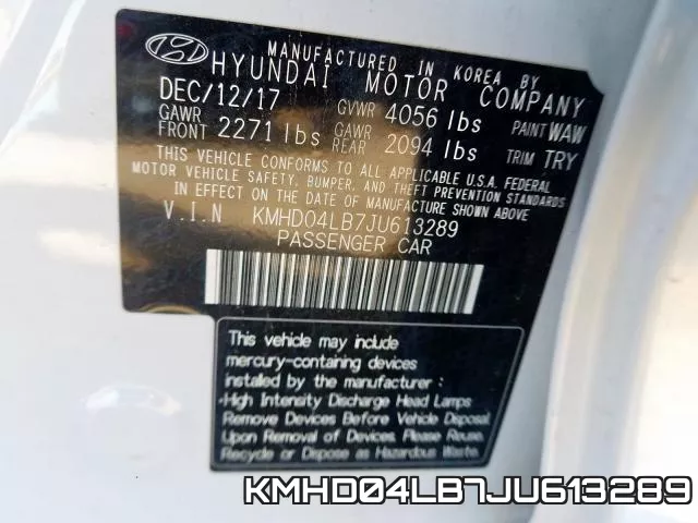KMHD04LB7JU613289 фото 2