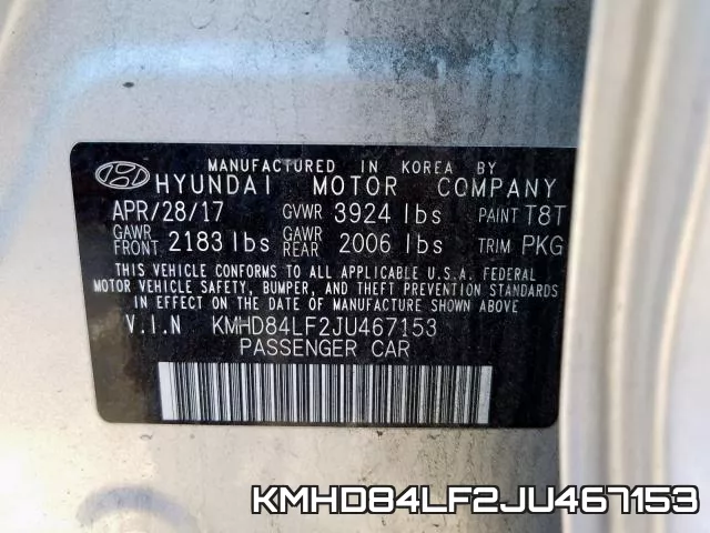 KMHD84LF2JU467153 фото 2