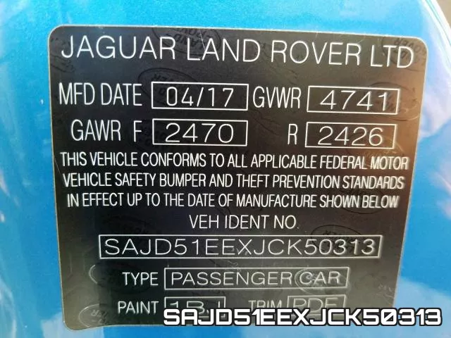 SAJD51EEXJCK50313 фото 2
