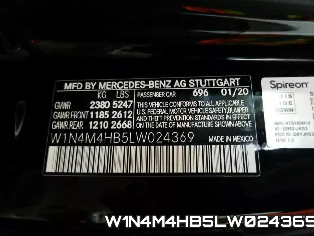 W1N4M4HB5LW024369 фото 2