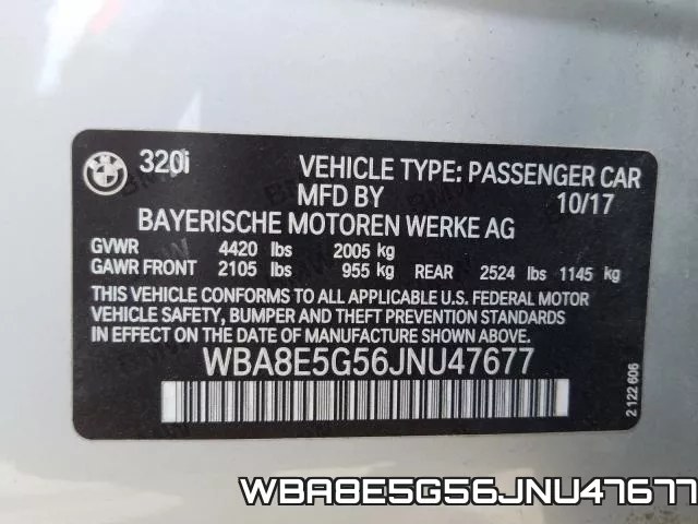 WBA8E5G56JNU47677 фото 2