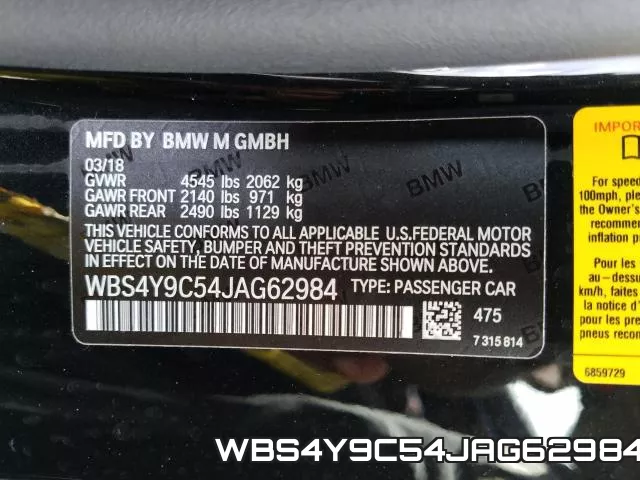 WBS4Y9C54JAG62984 фото 2
