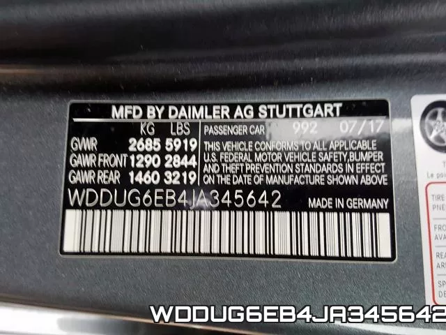 WDDUG6EB4JA345642 фото 2