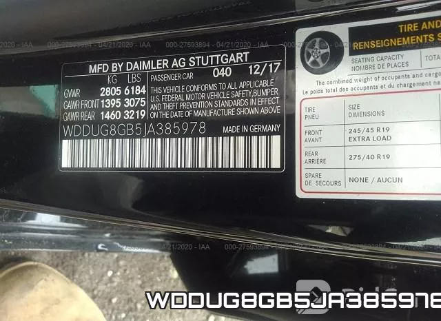WDDUG8GB5JA385978 фото 10
