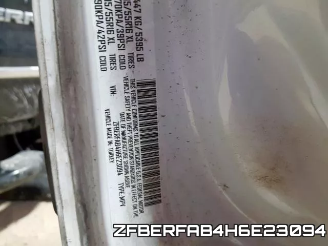 ZFBERFAB4H6E23094 фото 2