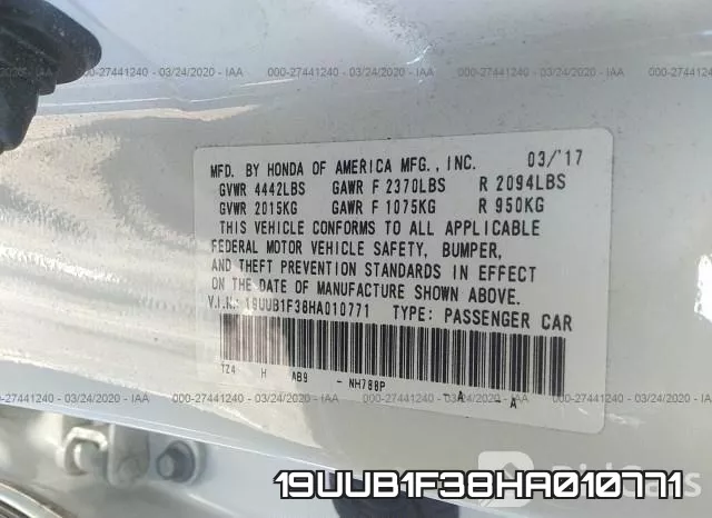 19UUB1F38HA010771 фото 10