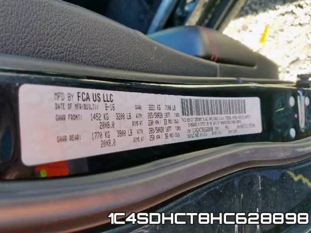 1C4SDHCT8HC628898 фото 2