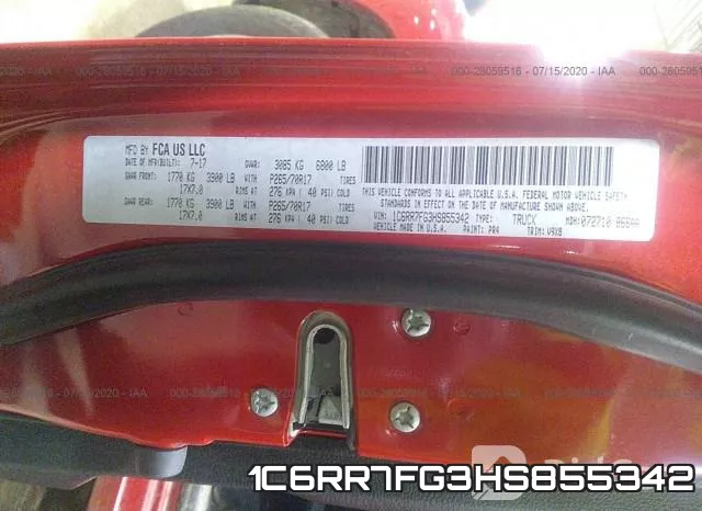 1C6RR7FG3HS855342 фото 10